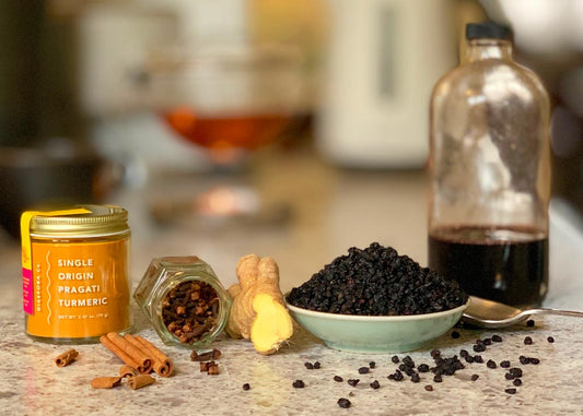 Homemade Elderberry Ingredients