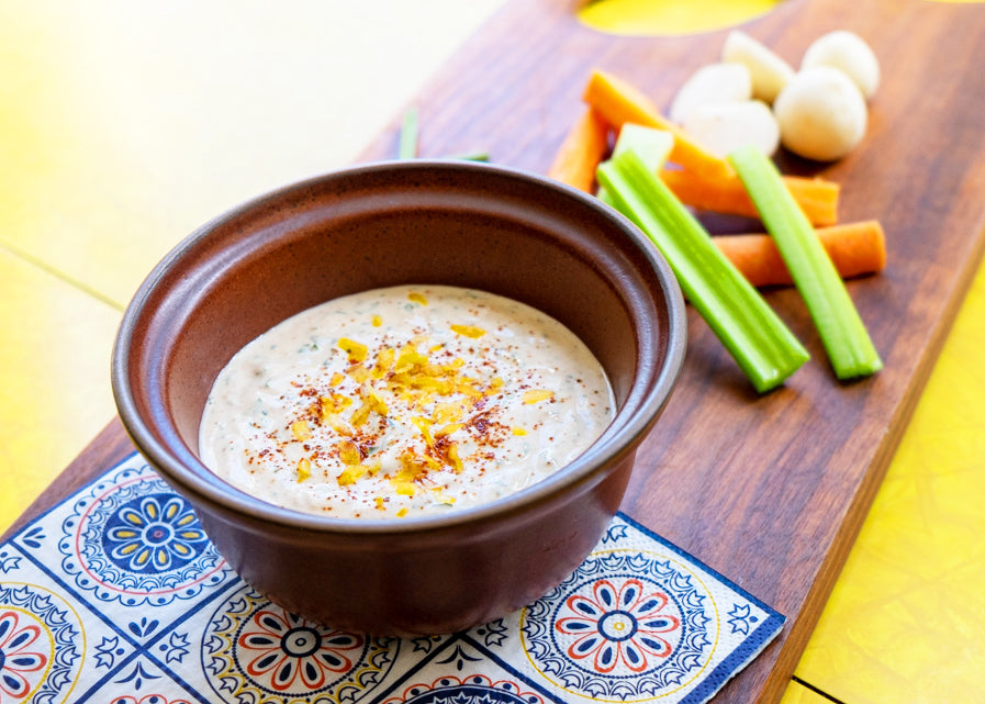 Garden Herb Dip made with Sunflower Seed Butter