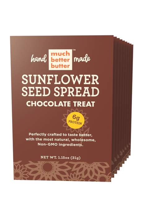 Front of the 1 oz Chocolate Treat sunflower spread grab-n-go