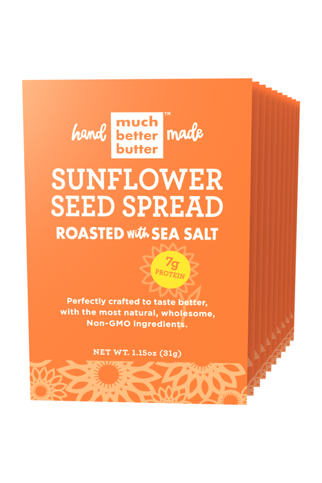Front of the 1 oz Roasted with Sea Salt sunflower spread grab-n-go